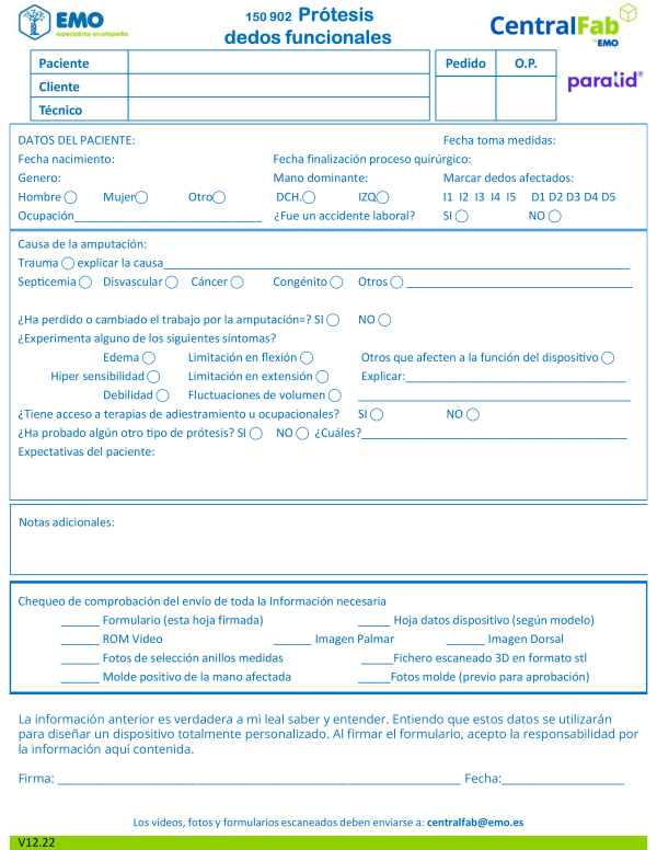 PROTESIS ARTICULADA DISTAL DE PULGAR